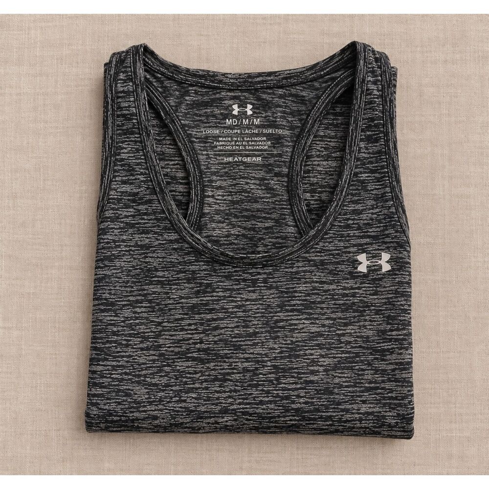 Gray Marled Racerback Workout Tank - Picture 3 of 3